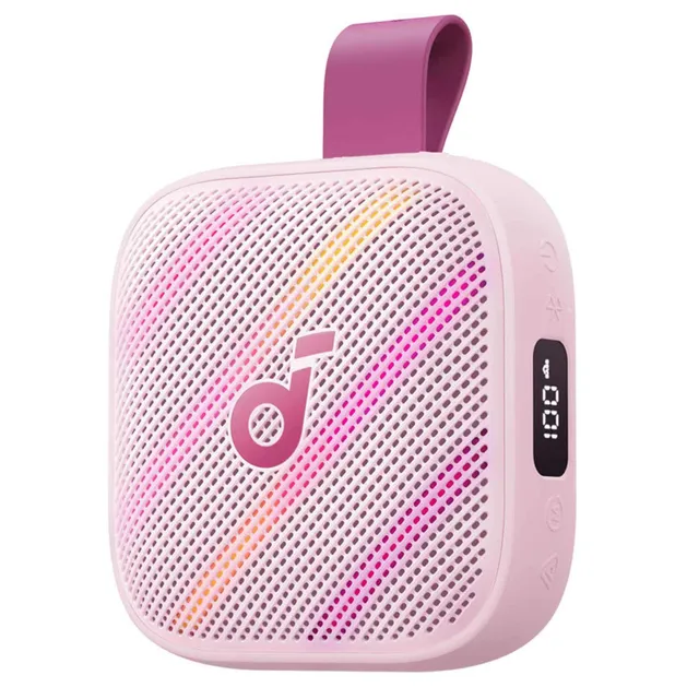 Anker Soundcore Boom Go 3i Portable Bluetooth Speaker, Pink