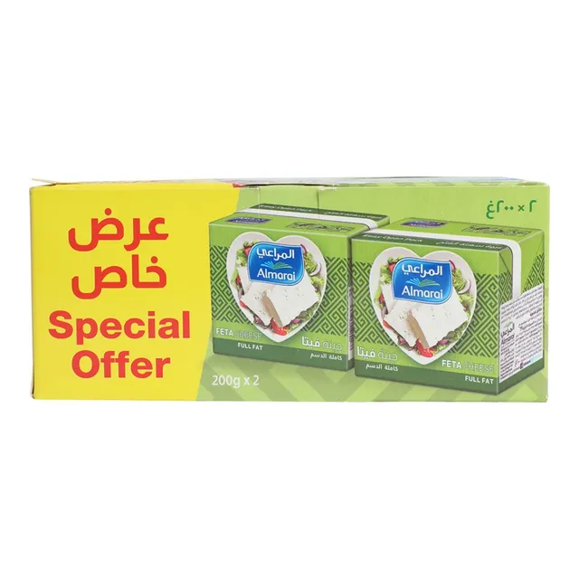 Al Marai Almarai Feta Tetra Cheese 200Gmx2Pcs