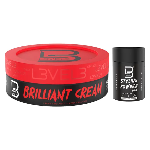 L3 Level 3 Brilliant Cream - Hydrating Cream for Hair TextureShine - Natural Style Enhancer