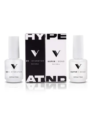 V Beauty Pure مجموعة مجفف الأظافر وبرايمر أظافر Super Bond – للقطعة