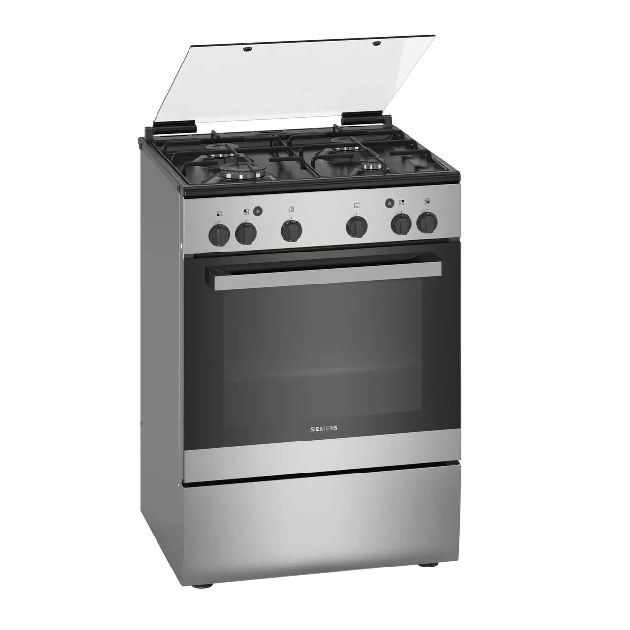 Siemens طباخ غاز HG2L10B51M مقاس 60x60cm مع 4 شعلات من الستانلس ستيل