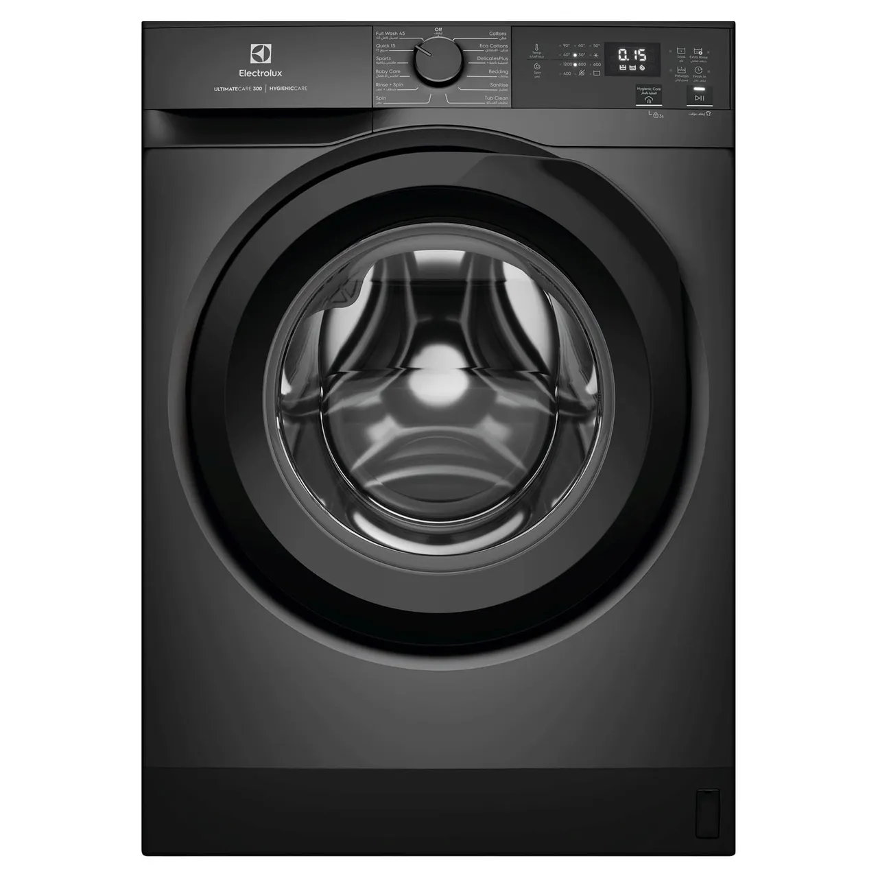 Electrolux غسالة تحميل أمامي UltimateCare 300 EWF1024M3SC، رمادي داكن