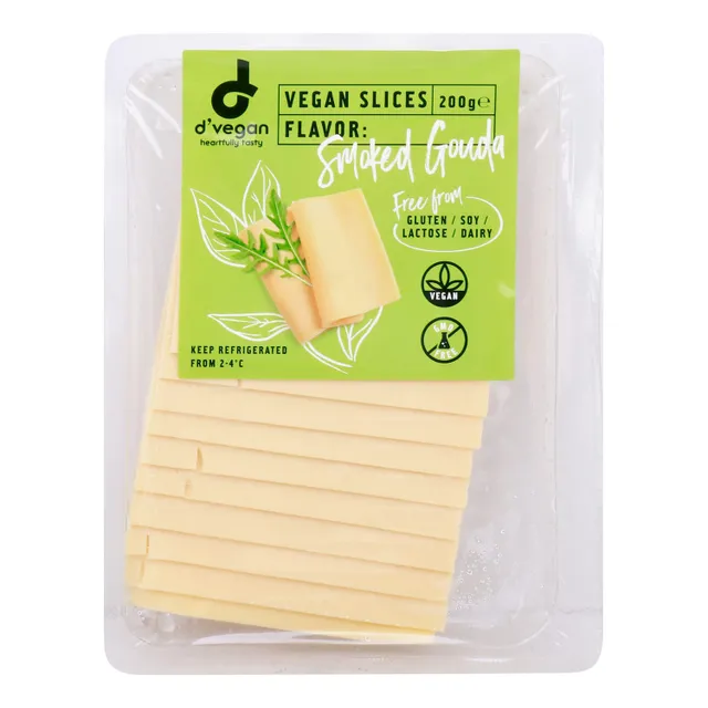 D'Vegan Smoked Gouda Cheese Slices
