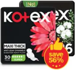 Kotex Sanitary Pads Assorted