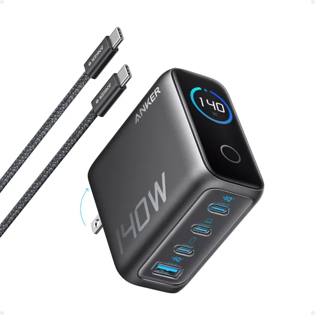 Anker 140W 4 Port Zolo GaN Charger, Grey, B2697KZ1