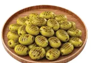 زيتون اخضر مشوي