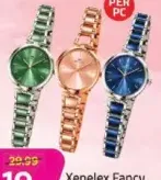 Xenelex Fancy Stone Chain Watch Assorted