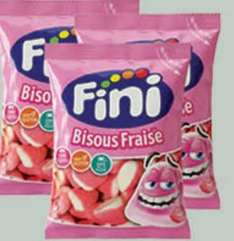 Fini حلوى جيلي كيسز فراولة فيني