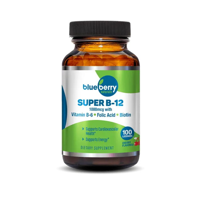 Blue Berry Super B12 1000MCG Lozenges - 100's