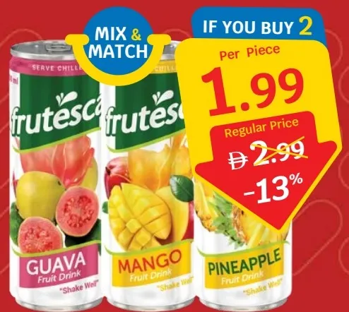 Frutesca Fruit Drink Assorted