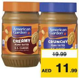 American Garden Crunchy/Creamy Peanut Butter