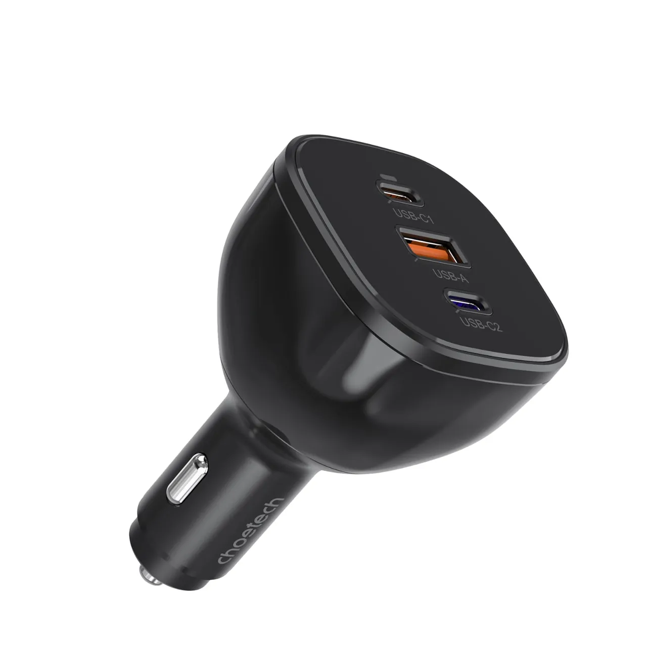 Choetech شاحن سيارة 165W ب3 منافذ، أسود، TC0024