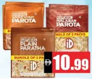 iD Frozen Plain Paratha / Malabar Parota / Whole Wheta