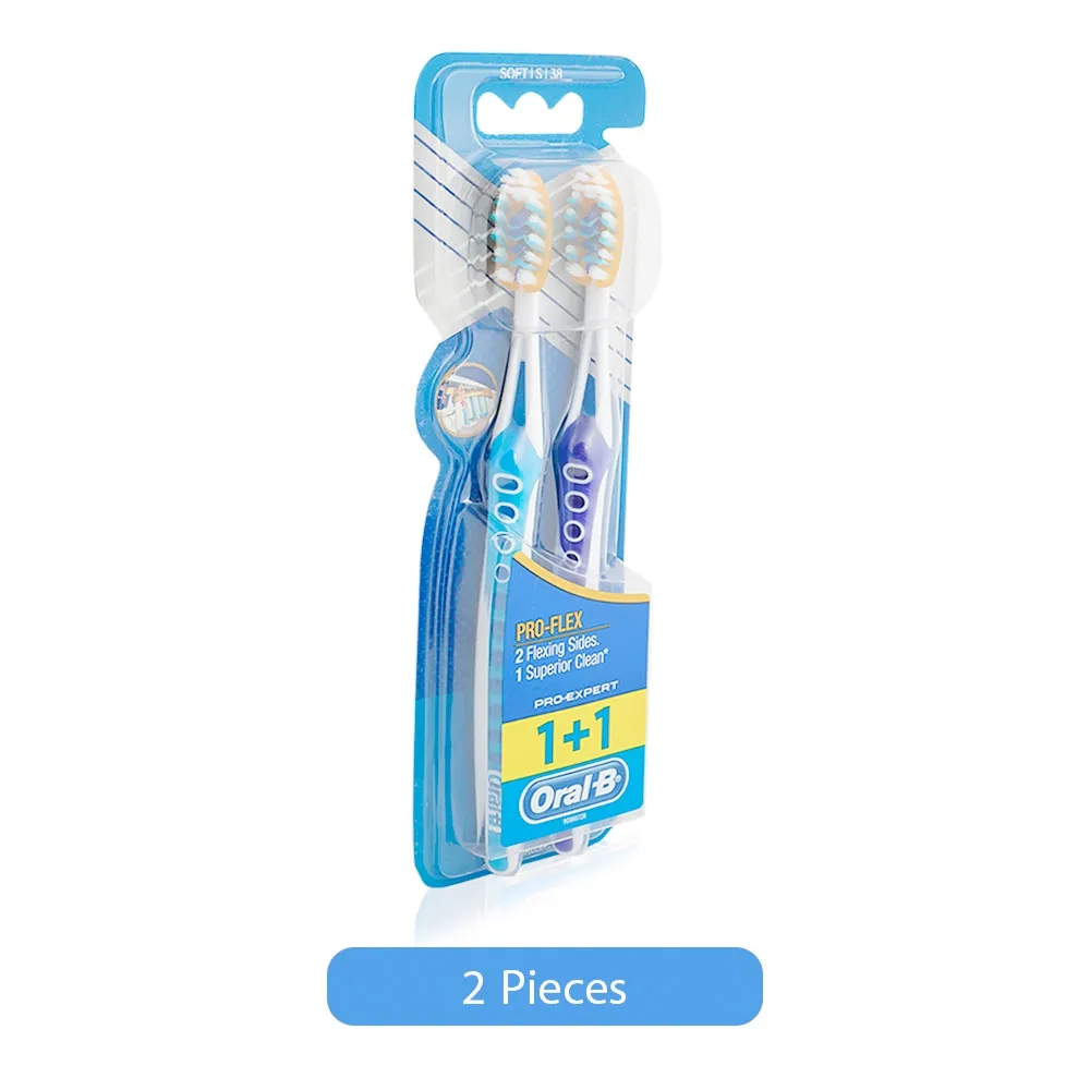 Oral B فرشاة أسنان Pro-Expert Pro-Flex - 38 ناعمة، 2 pcs