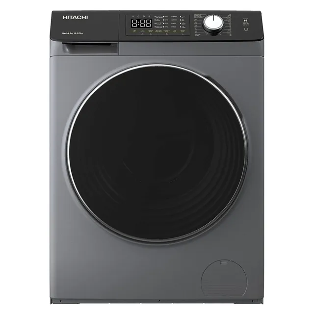 Hitachi 9.5/ Front Load Washer Dryer BDD954HVOS, Hygiene Programme, 1400 rpm, 1800 W, Touch LED, Dark Grey