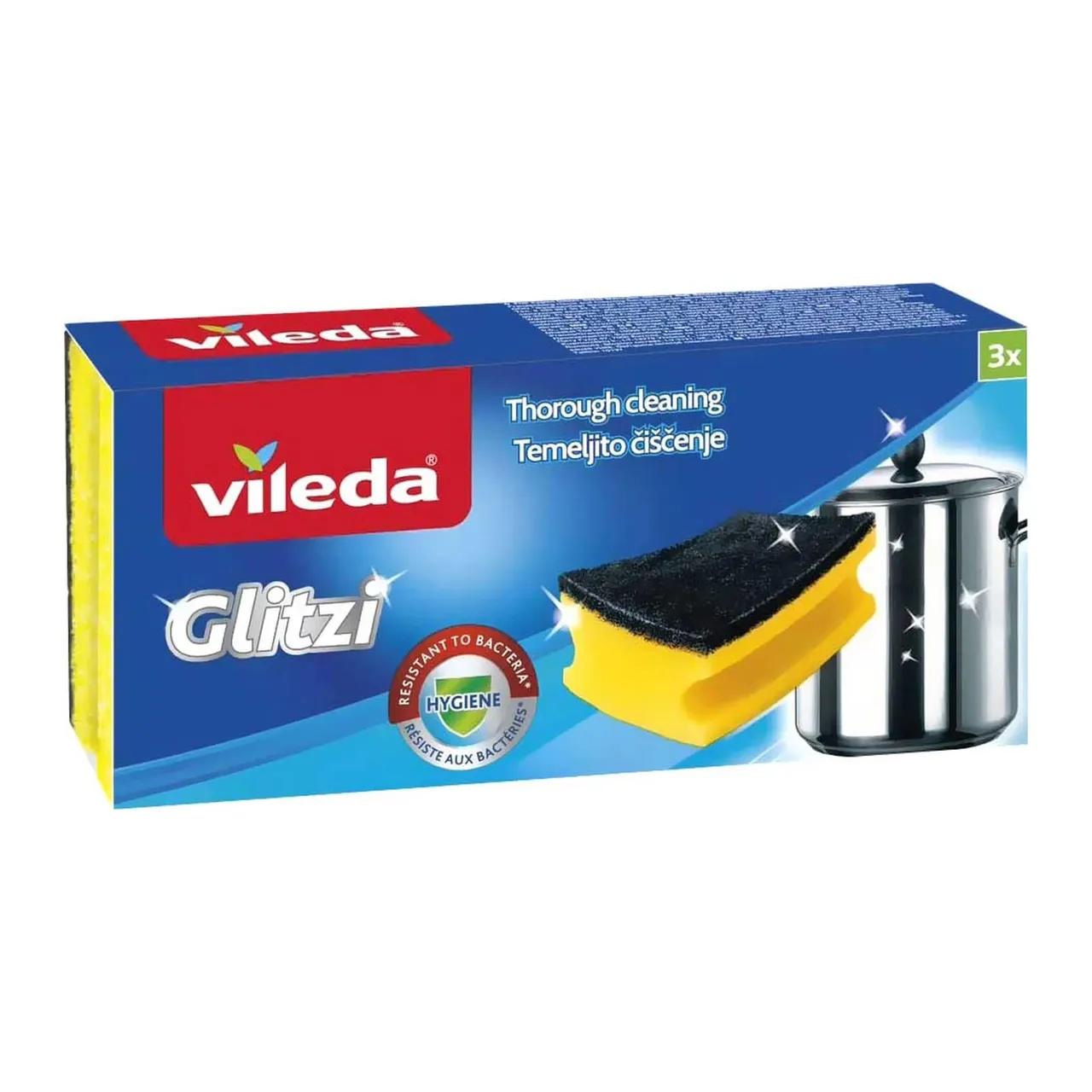 Vileda Glitzi إسفنجة جلي صفراء 3 PCS