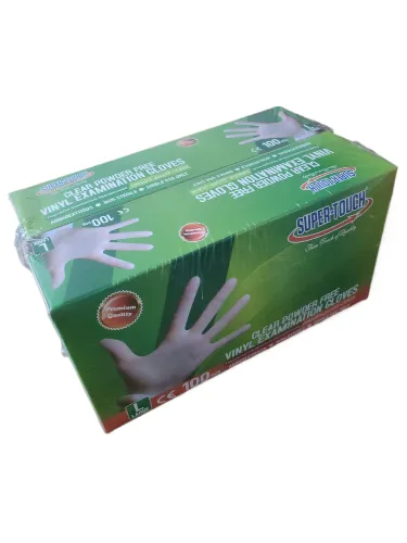 Super Touch Vinyl Gloves Powder Free Large - 100 Pcs