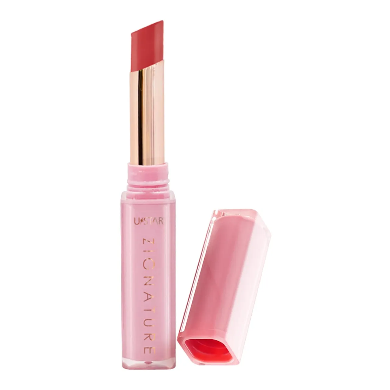 Ustar أحمر شفاه Zignature Maxx Cover Crystal Glam 01 Daily Mauve
