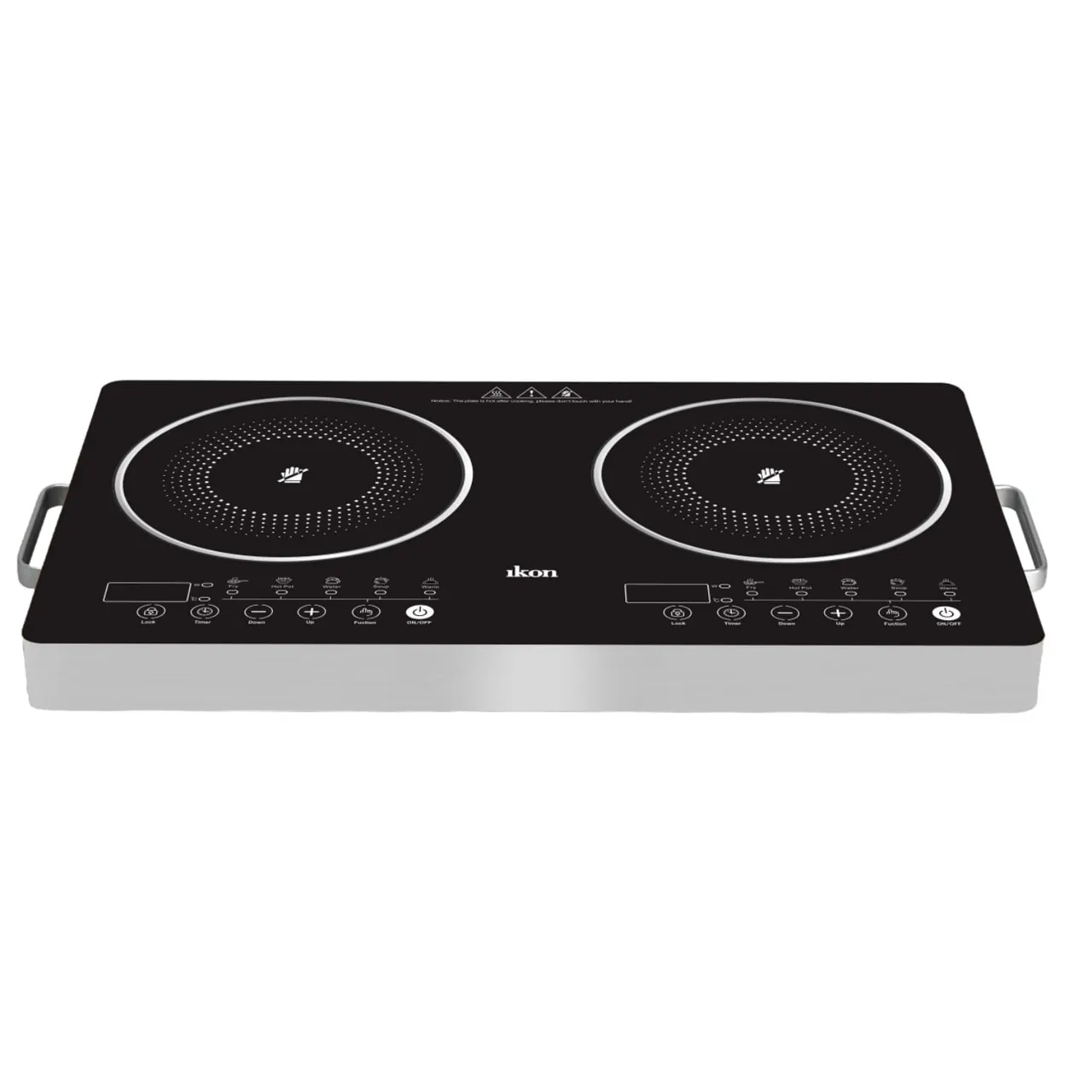 Ikon طباخ infrared رقمي بشعلتين 2 Burner، بقدرة 2800W، IK-LI4067