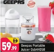 Geepas Portable Juicer GSB44058