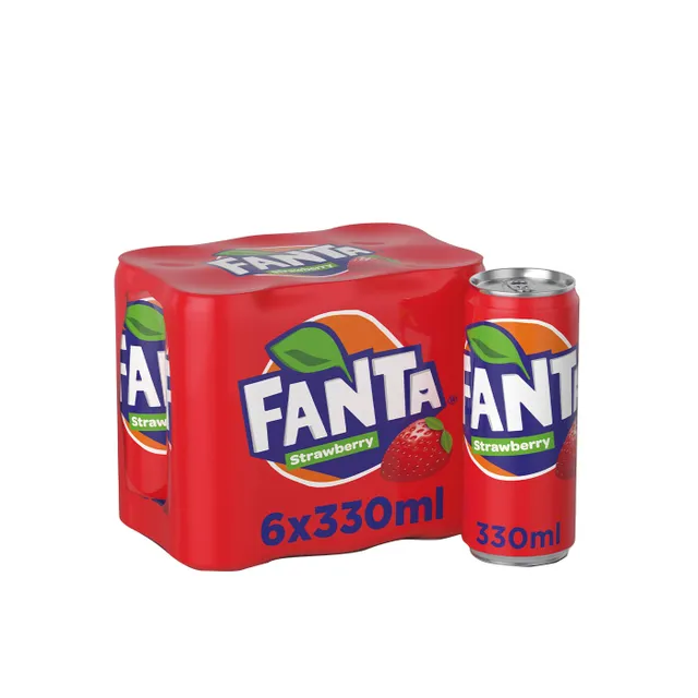 Fanta Strawberry Carbonated Soft Drink Can