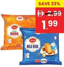 Marino Premium Milk Rusk Cardamom