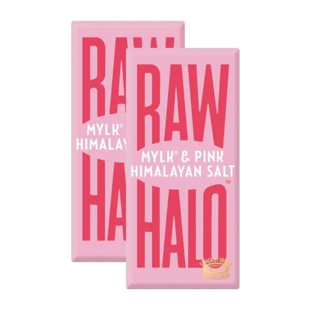 Raw Halo Milk Chocolate Pink Himalayan Salt
