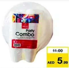 Arax أطباق فوم أراكس وأكواب فوم