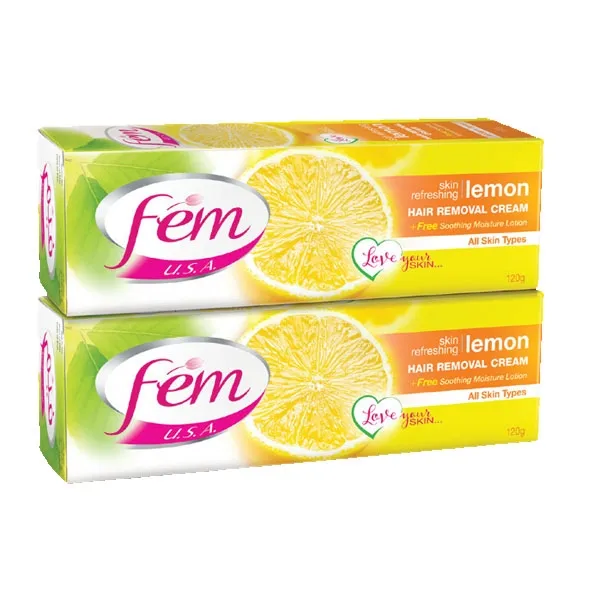 Fem Lemon Hair Removal Cream 120Gmx2Pcs