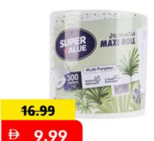 Super Value Maxi Roll 1Ply