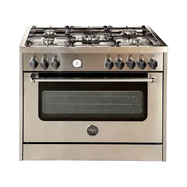 Bertazzoni Gas Cooker MAS905GGVLXC Silver/Black