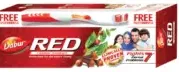 Dabur معجون أسنان أحمر + فرشاة أسنان