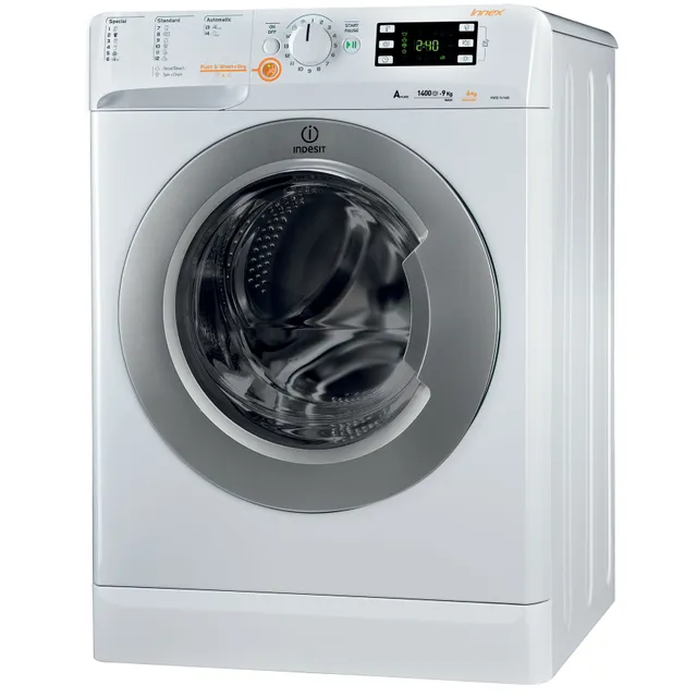 Indesit Washer And Dryer 1400 RPM white XWDE961