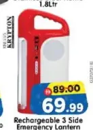 Krypton Rechargeable 3 Side Emergency Lantern