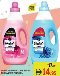 Comfort Fabric Conditioner Spring Dew Blue / Flora Soft Pink