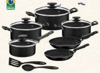 Tramontina Black Cookware Set Nonstick Coating