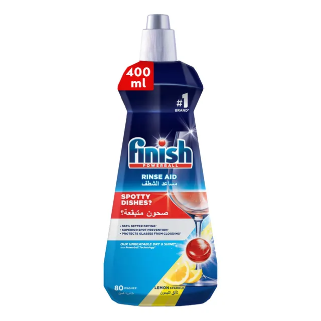 Finish Dishwasher Rinse Aid Lemon Sparkle Scent