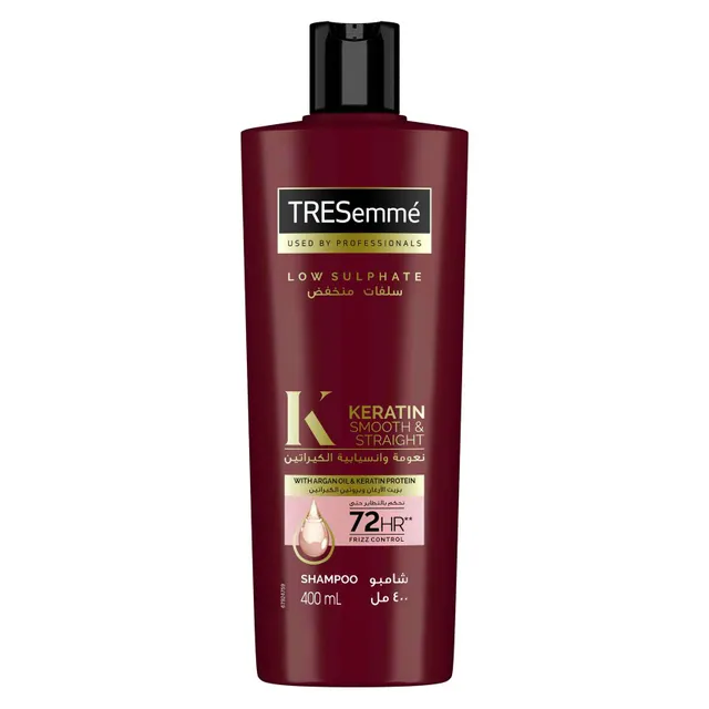Tresemme TRESemmé Keratin Smooth & Straight Shampoo With Argan Oil Enjoy Up To 72 Hours Of Frizz Control