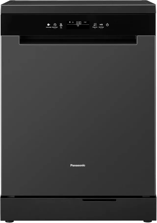 Panasonic 15 Place Settings Freestanding Dishwasher with Heat Drying, Powerful High-Temperature Cleaning, nanoe™ X Odor Control & Self-Cleaning Filter – NP-FMK16XEAE - 1 Year Warranty (No Intallation)