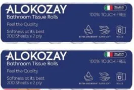 Alokozay Bathroom Tissue 2 ply