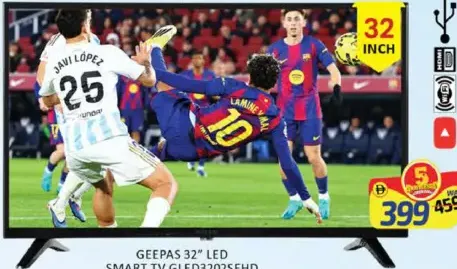 Geepas Led Smart Tv GLED3202SEHD