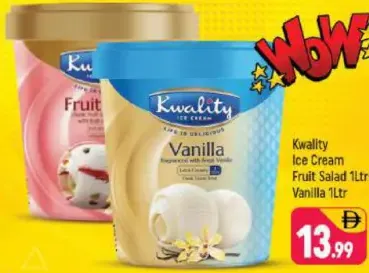 Kwality Ice Cream Fruit Salad + Vanilla
