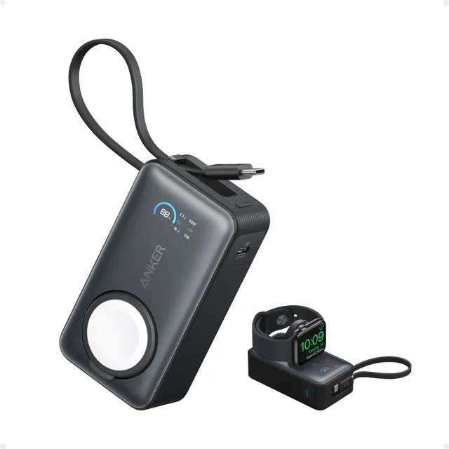 Anker MagGo 10000 mAh Power Bank, Black