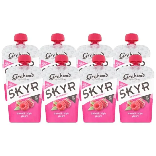 Grahams Family Dairy Yoghurt Tubes Raspberry