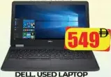 Dell لابتوب مستعمل Core I5 يعمل بنظام Windows 11 ذاكرة Ram بسعة 8Gb تخزين Ssd بسعة 256