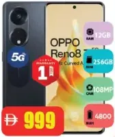 OPPO Reno 8T 5G, 12GB RAM, 256GB ROM, 108MP, 4800mAh