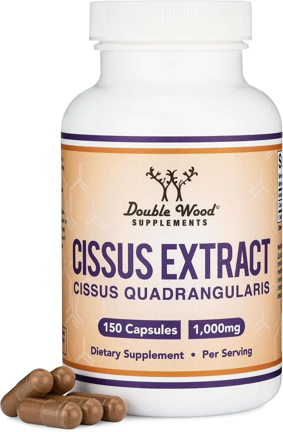 Double Wood Supplements مستخلص السيسوس، 150 X 500 Mg كبسولة