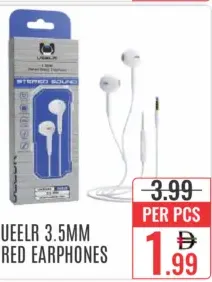 Ueelr سماعات أذن سلكية 3.5Mm