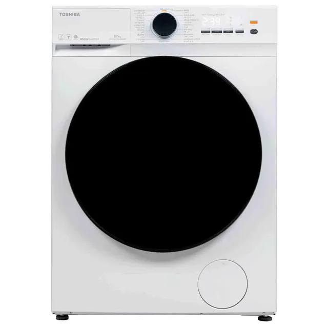 Toshiba Front Load Washer TW-T21BU90UWBWW, Origin Inverter, Multiple Wash Programs, Digital Display, White
