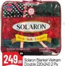 Solaron Blanket Vietnam Double 2 Ply